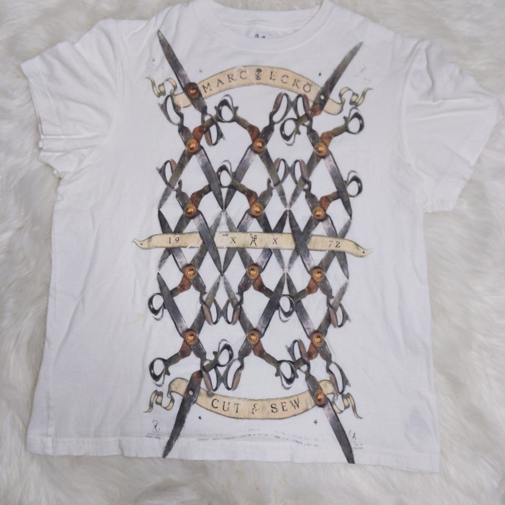 Marc Ecko Scissors Tshirt Graphic Tee